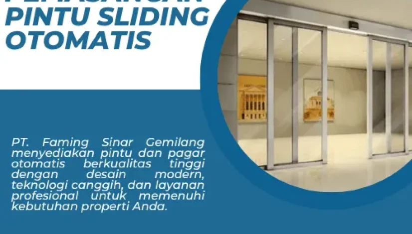 Jasa Pemasangan Pintu Sliding Otomatis