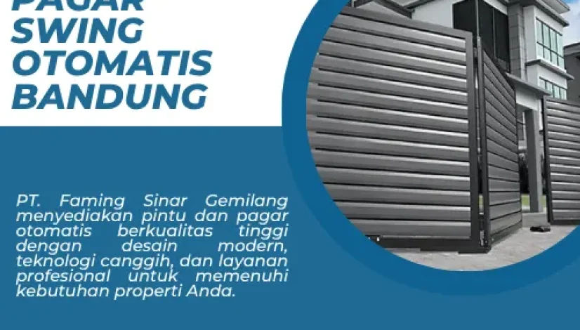 Jasa Pemasangan Pagar Swing Otomatis Bandung