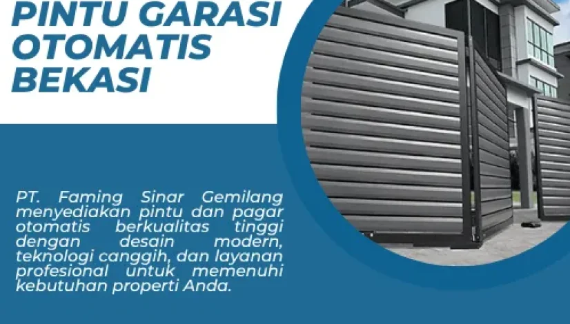 Jasa Pemasangan Pintu Garasi Otomatis Bekasi