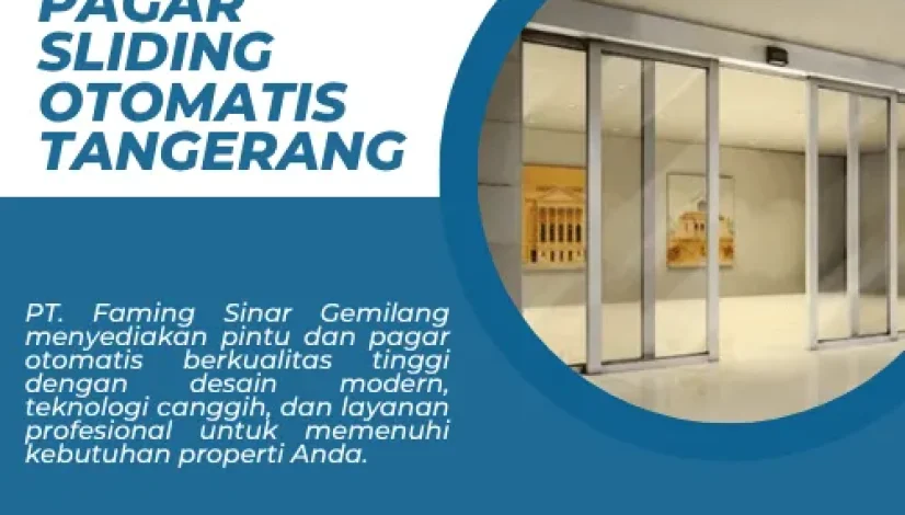 Jasa Pemasangan Pagar Sliding Otomatis Tangerang