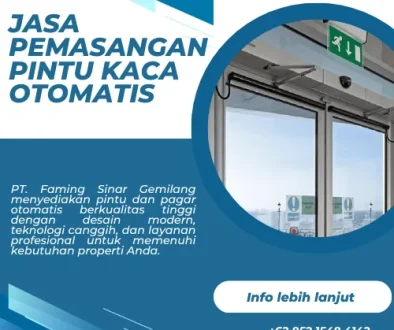 Jasa Pemasangan Pintu Kaca Otomatis