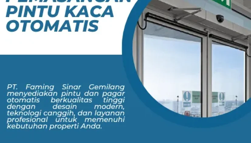 Jasa Pemasangan Pintu Kaca Otomatis